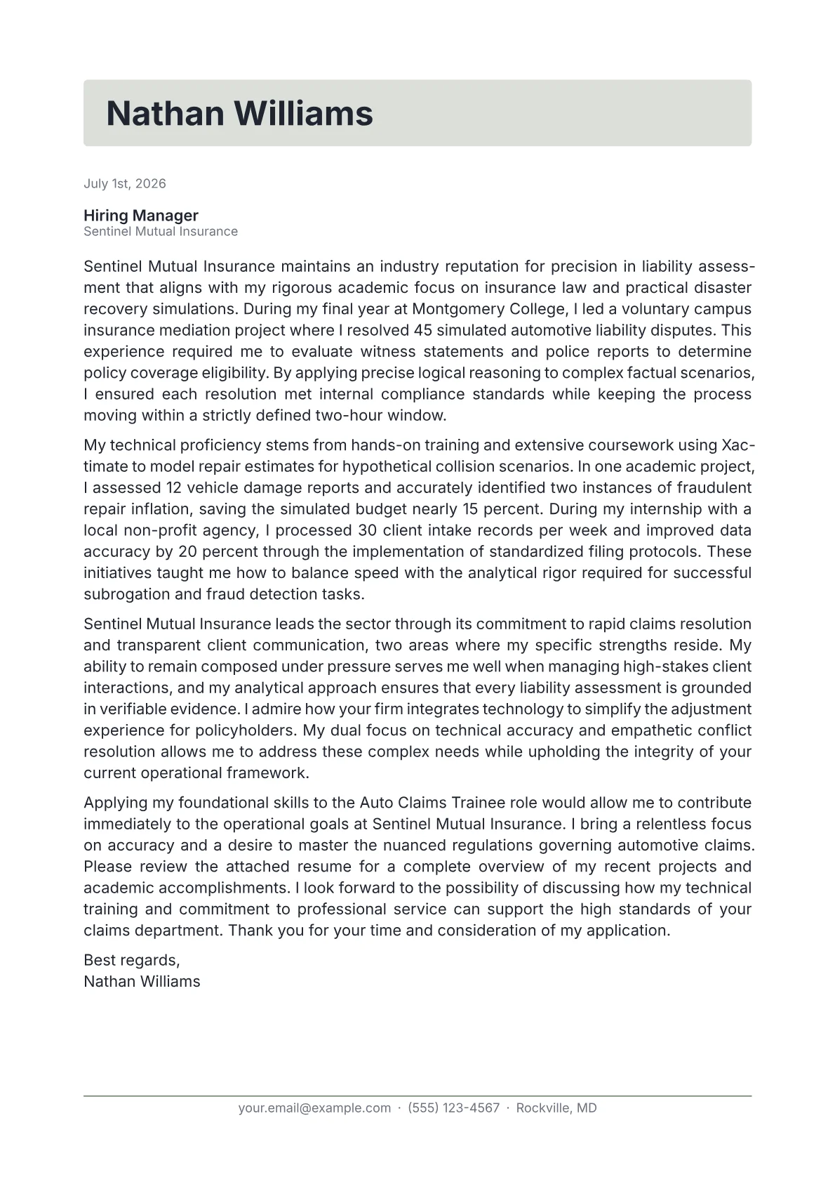 GEICO Cover Letter Example + Template (2026)