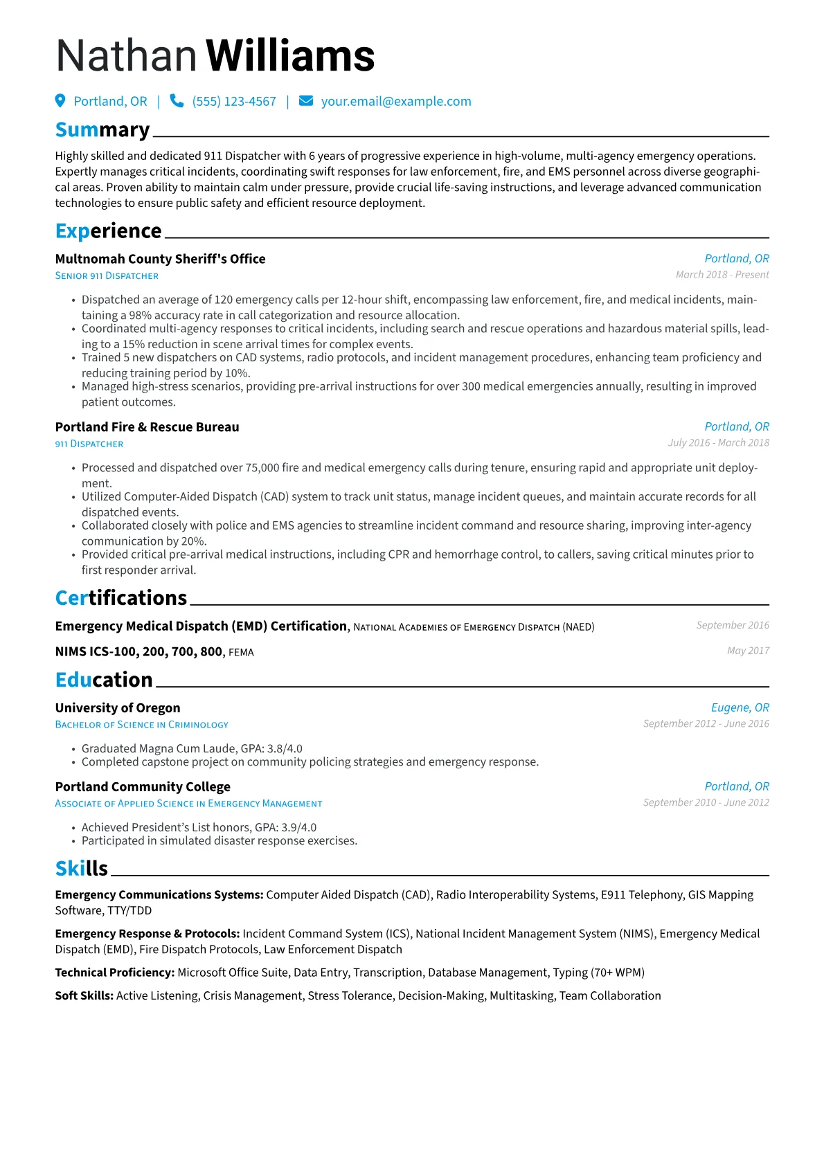 Emergency Communications version - Page 1
