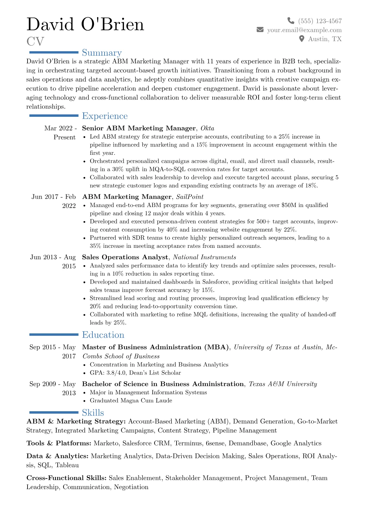 Career changer version - Page 1
