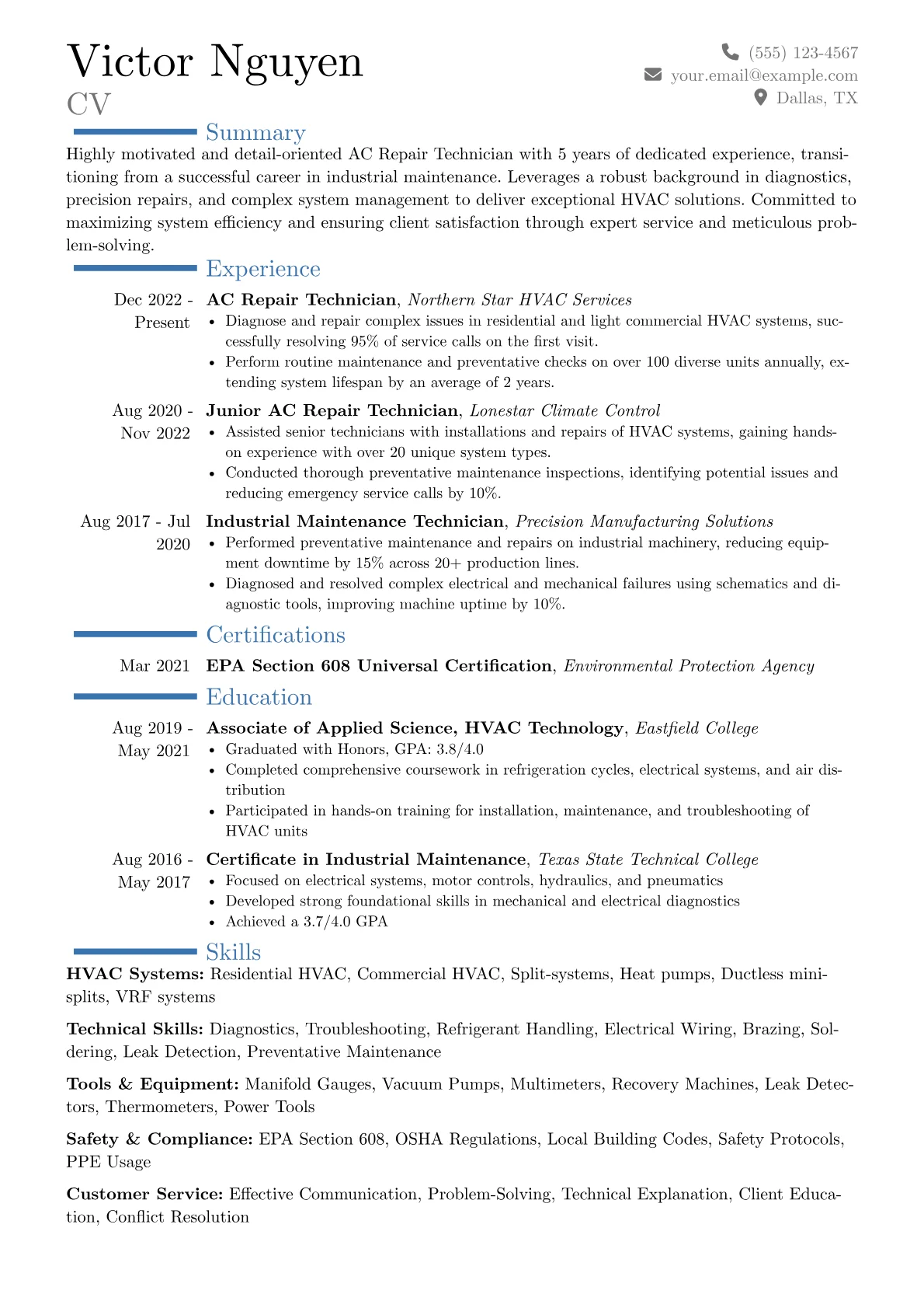 Career changer version - Page 1