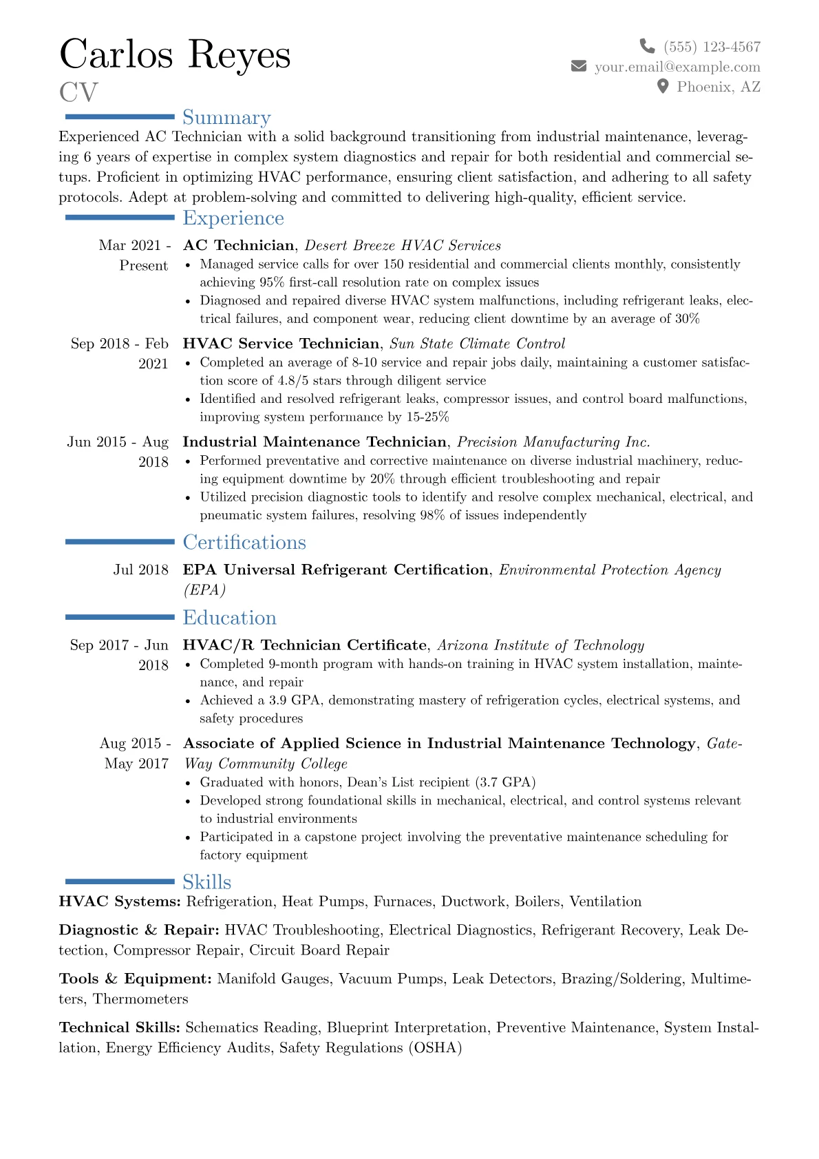 Career changer version - Page 1