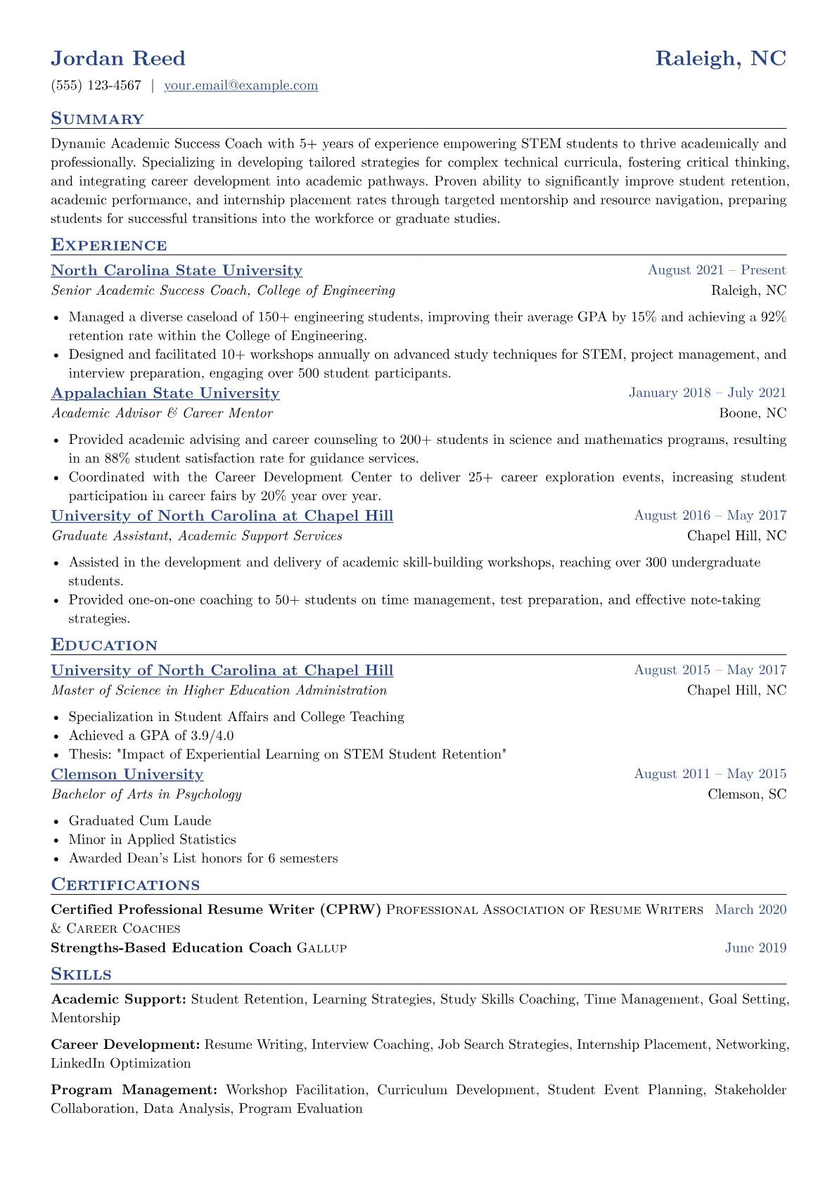 Academic Success Coach version - Page 1