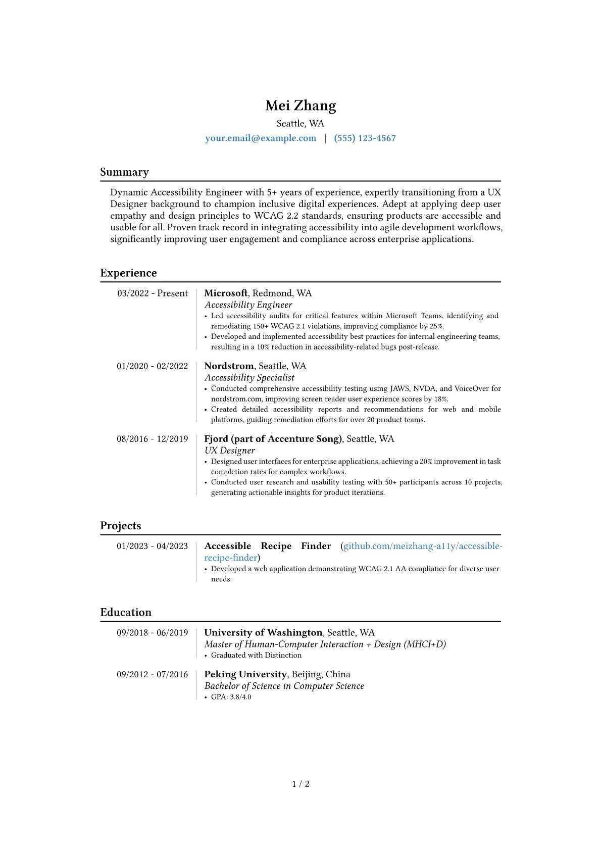 Career changer version - Page 1