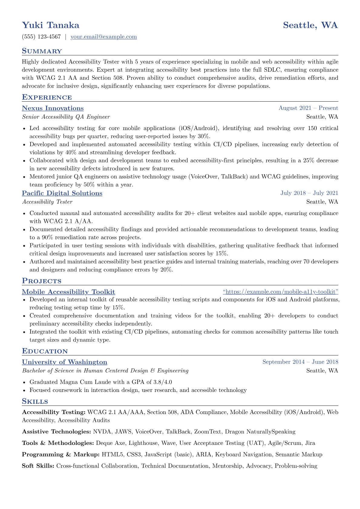 Mobile Accessibility version - Page 1