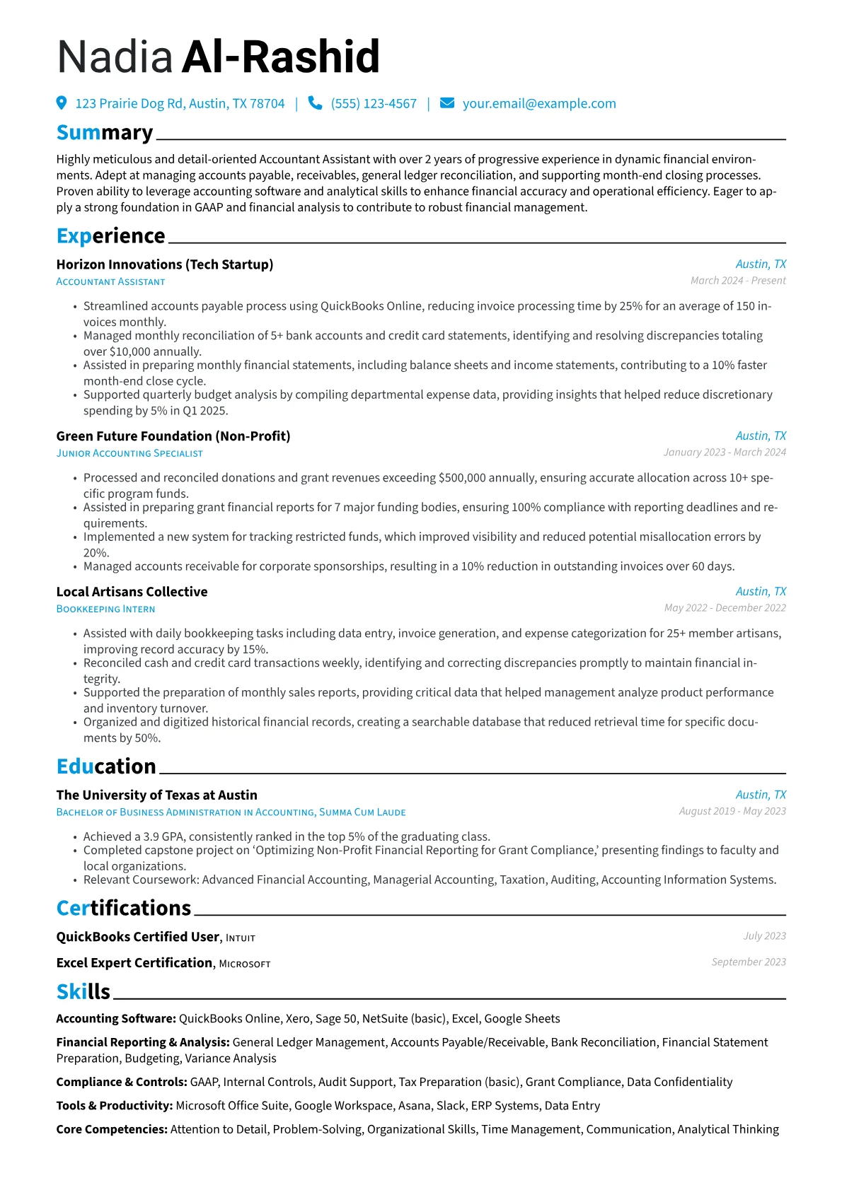 Accounting Software version - Page 1