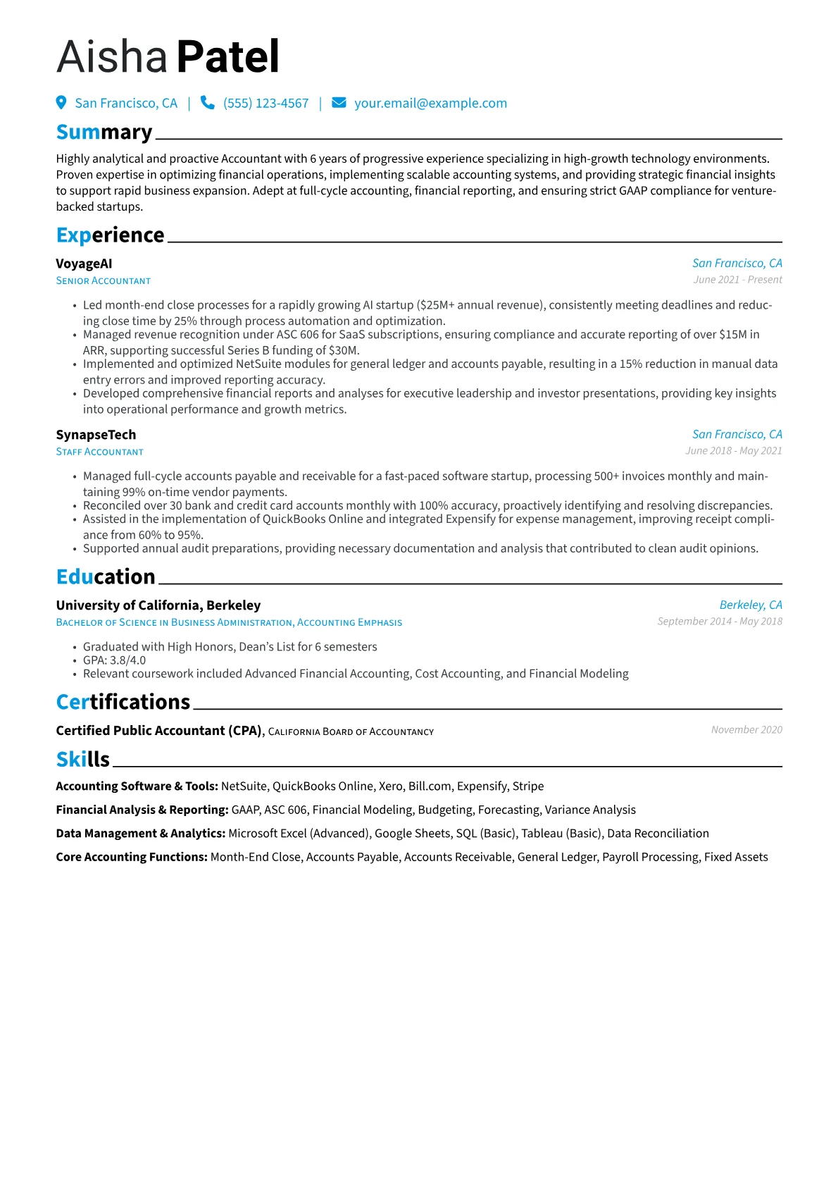 Tech Startup Finance version - Page 1
