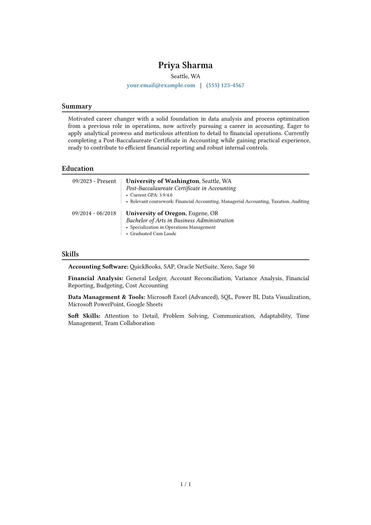 Career changer version - Page 1