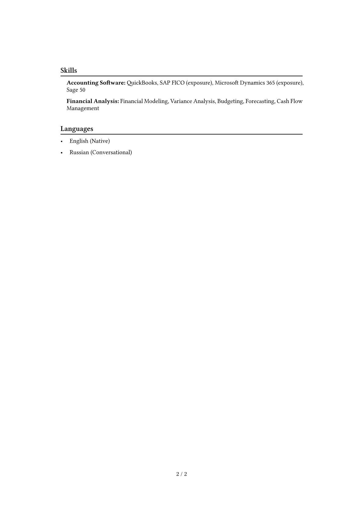 Career changer version - Page 2