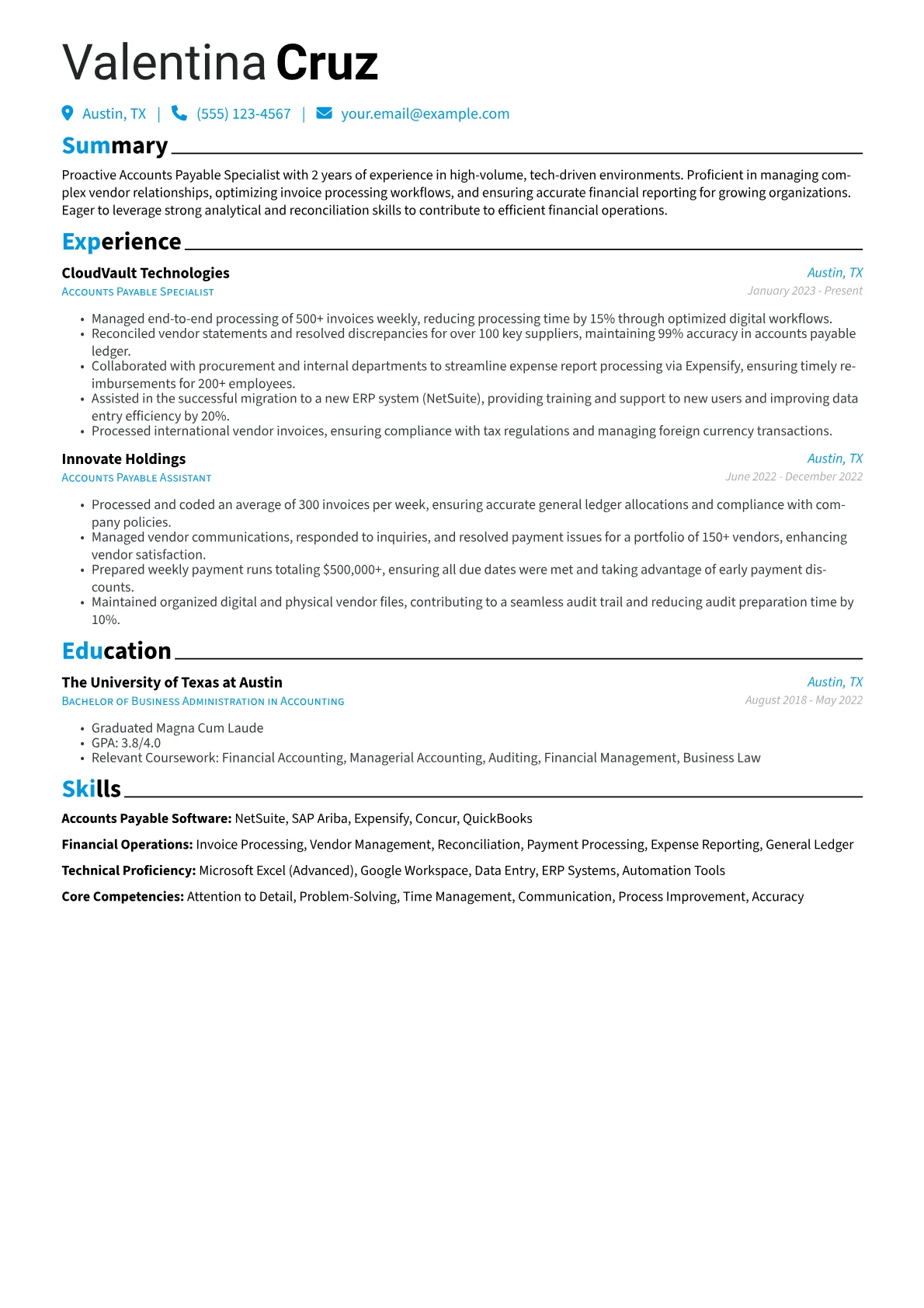Tech-Focused AP Specialist version - Page 1