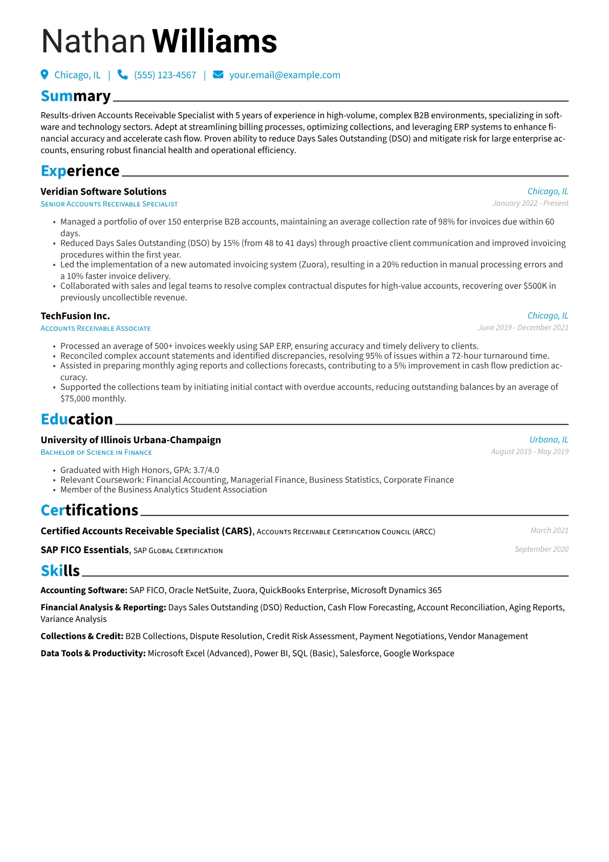 Accounts Receivable version - Page 1