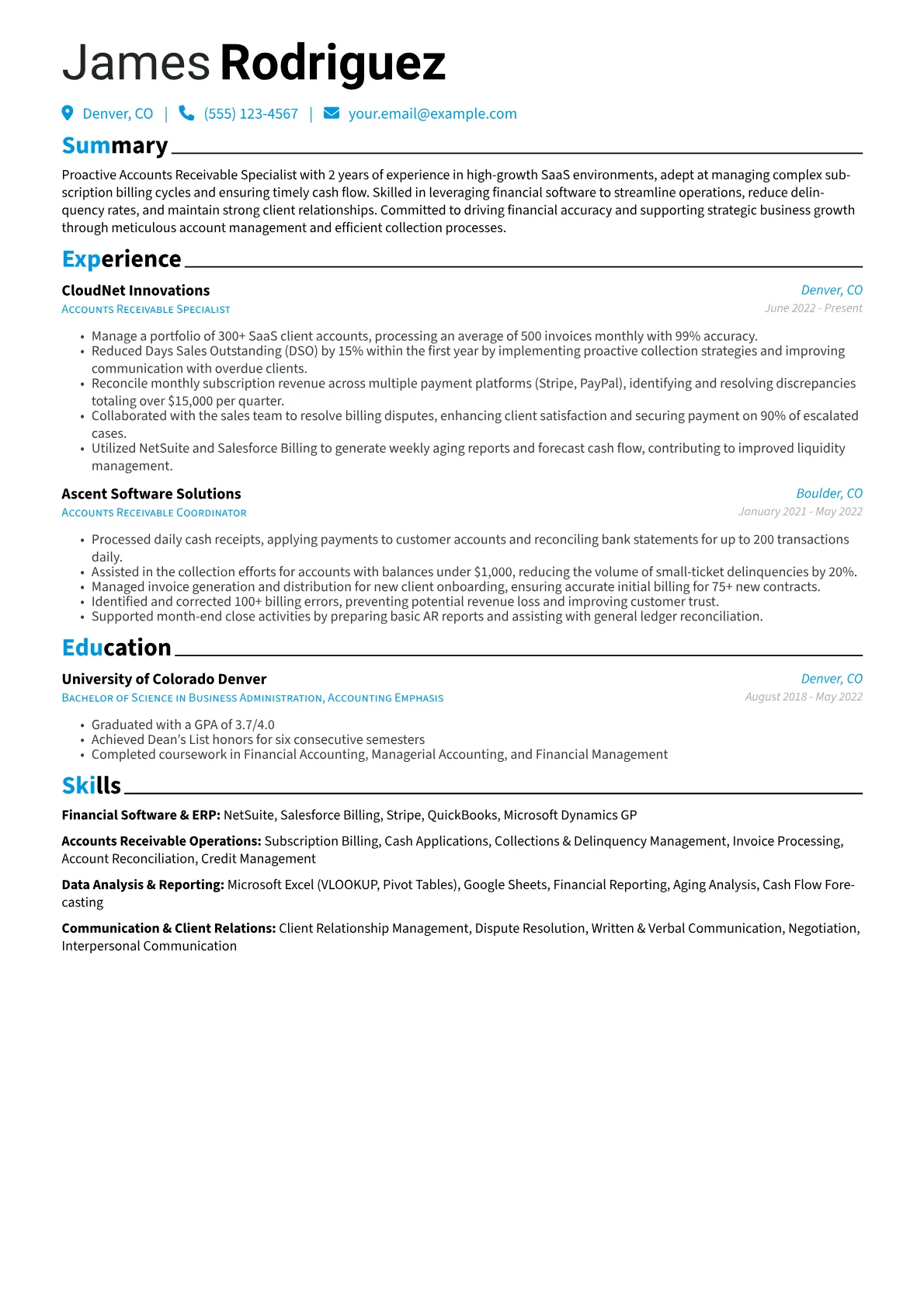 Accounts Receivable version - Page 1