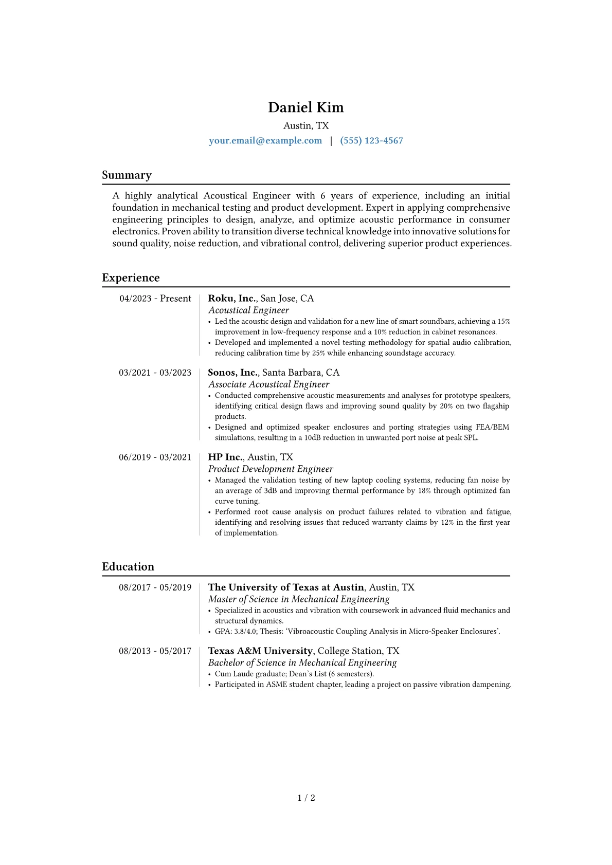 Career changer version - Page 1