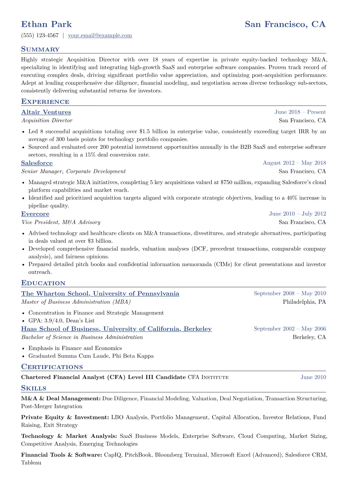 Acquisition Director version - Page 1