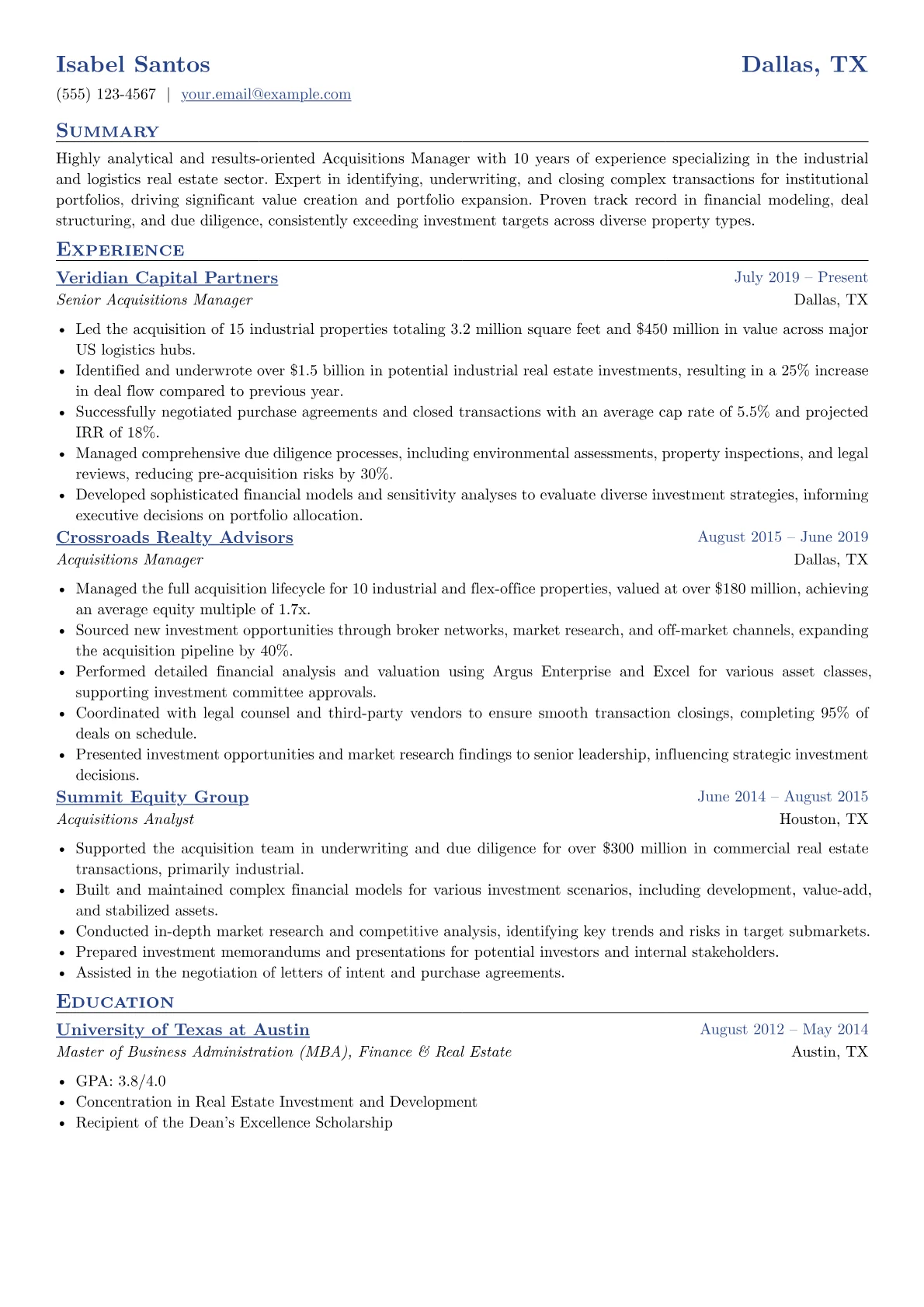 Acquisitions & Investment version - Page 1