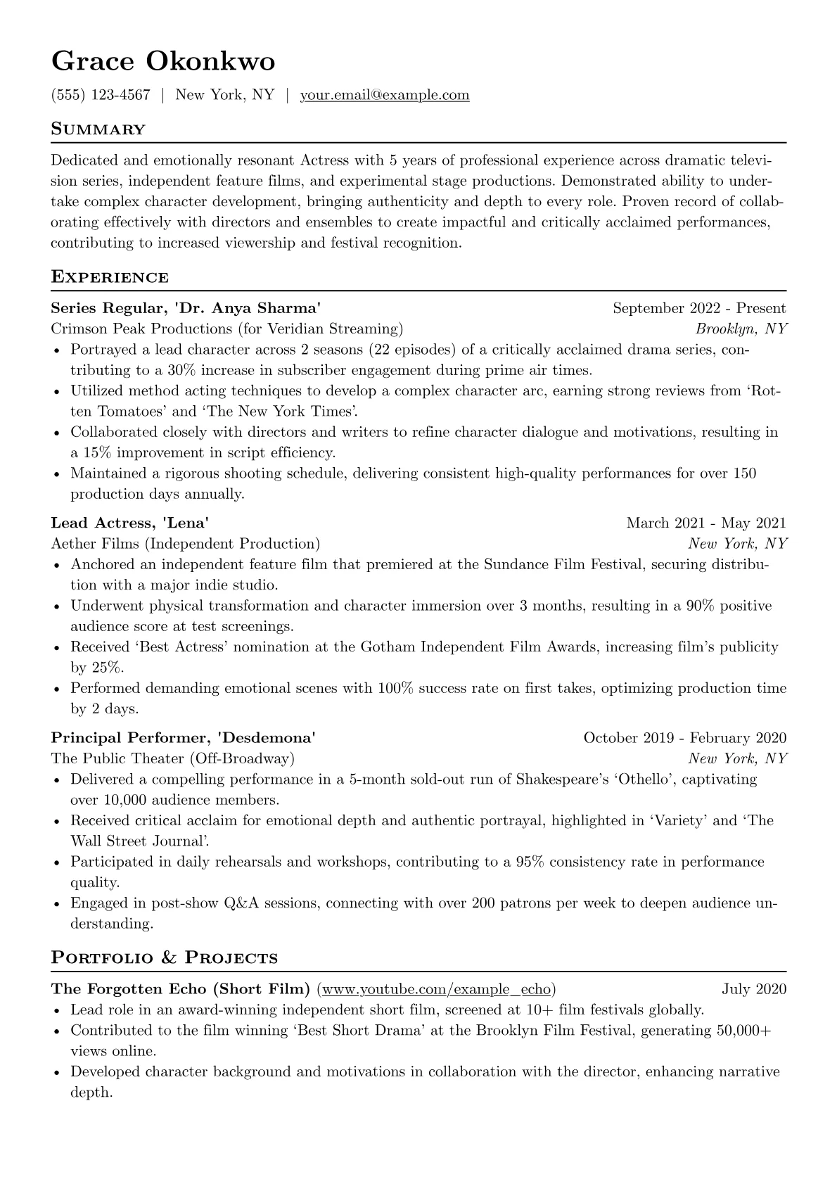 Acting Techniques version - Page 1