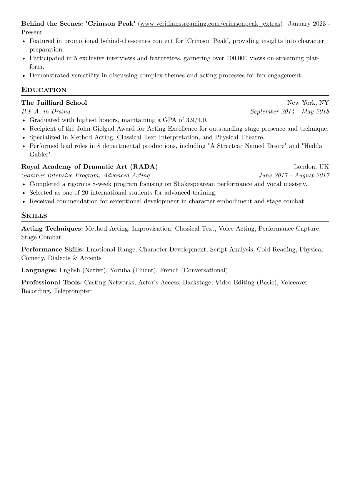 Acting Techniques version - Page 2