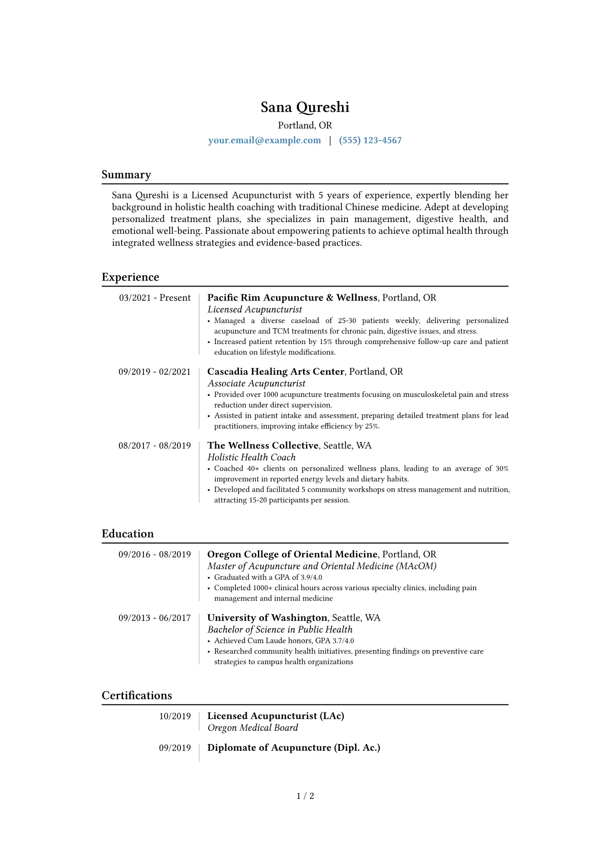 Career changer version - Page 1