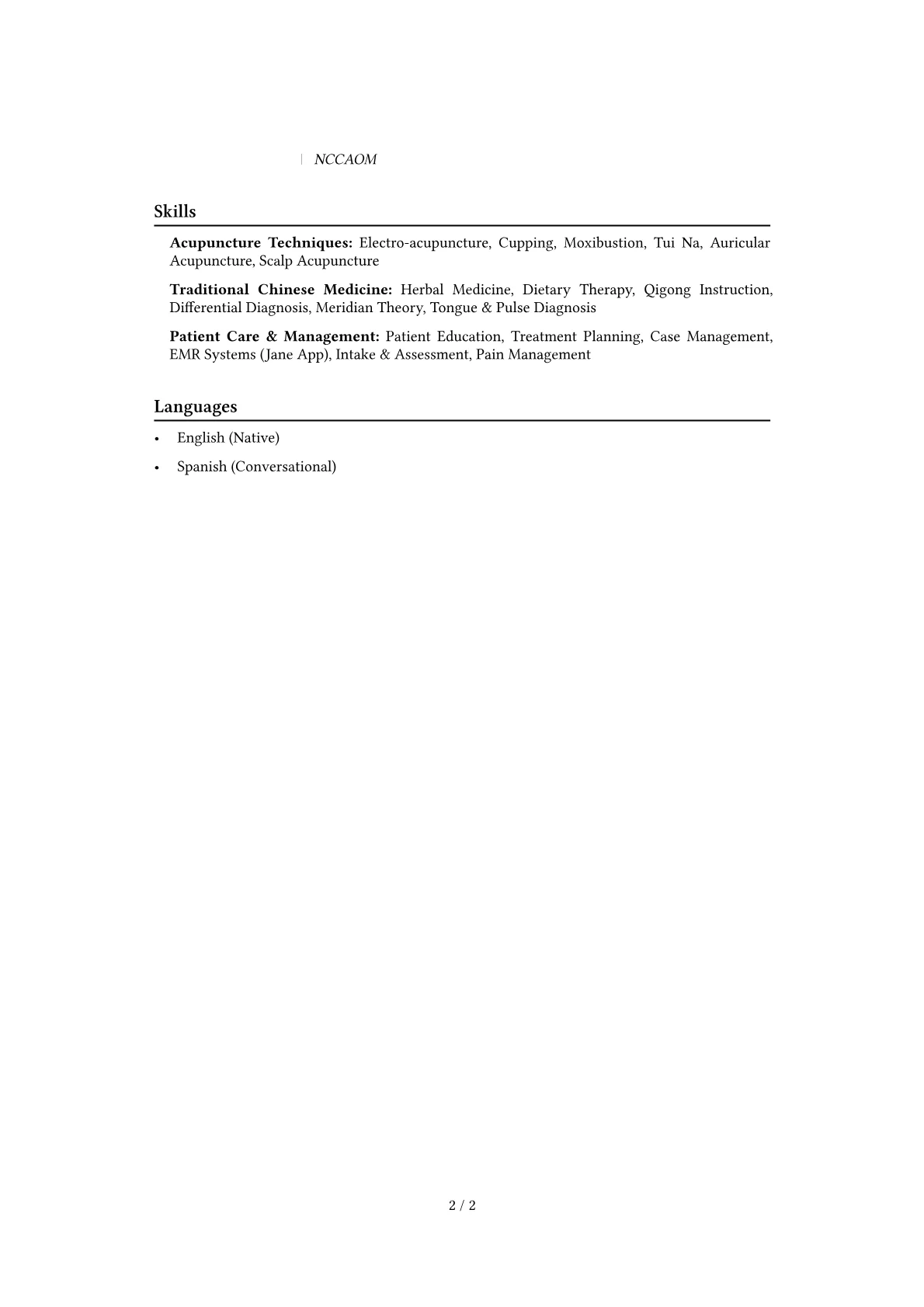 Career changer version - Page 2