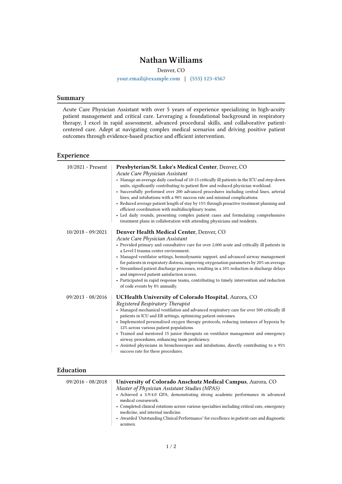 Career changer version - Page 1