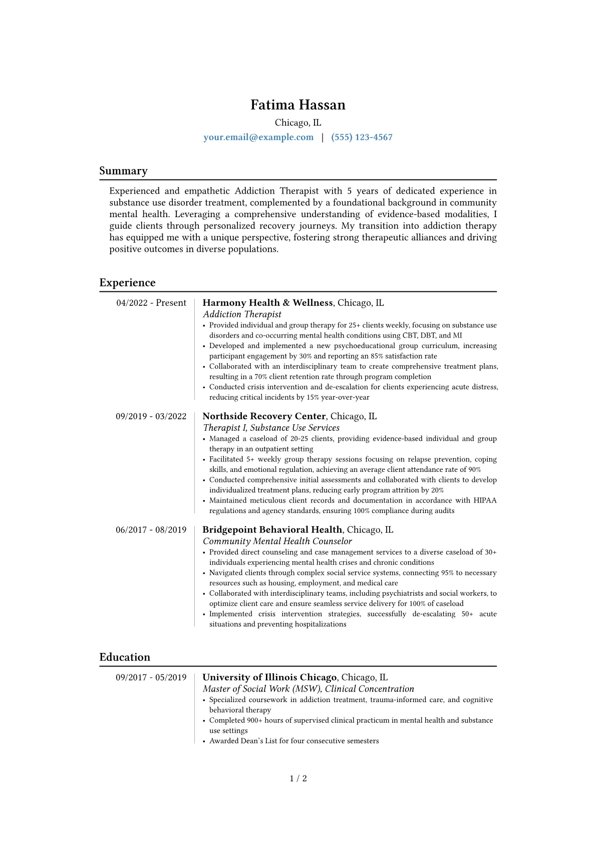 Career changer version - Page 1