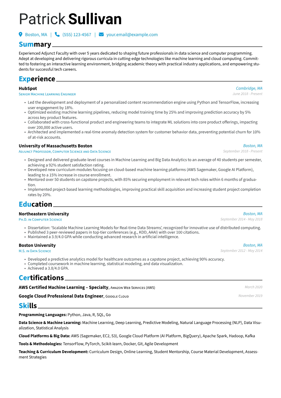 Adjunct Faculty version - Page 1