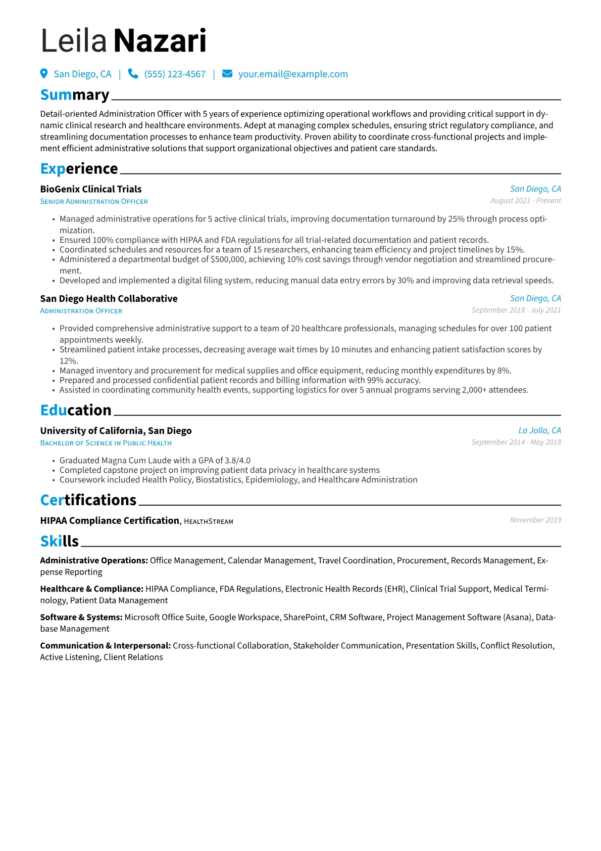 Healthcare & Clinical version - Page 1