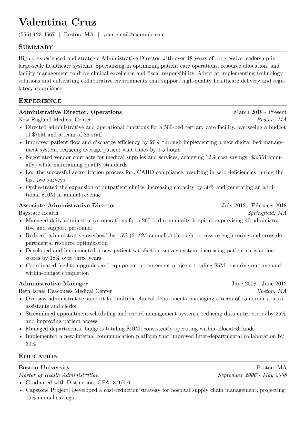 Healthcare Operations version - Page 1