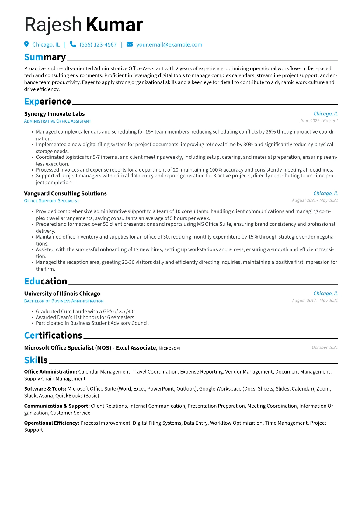 Administrative Office version - Page 1