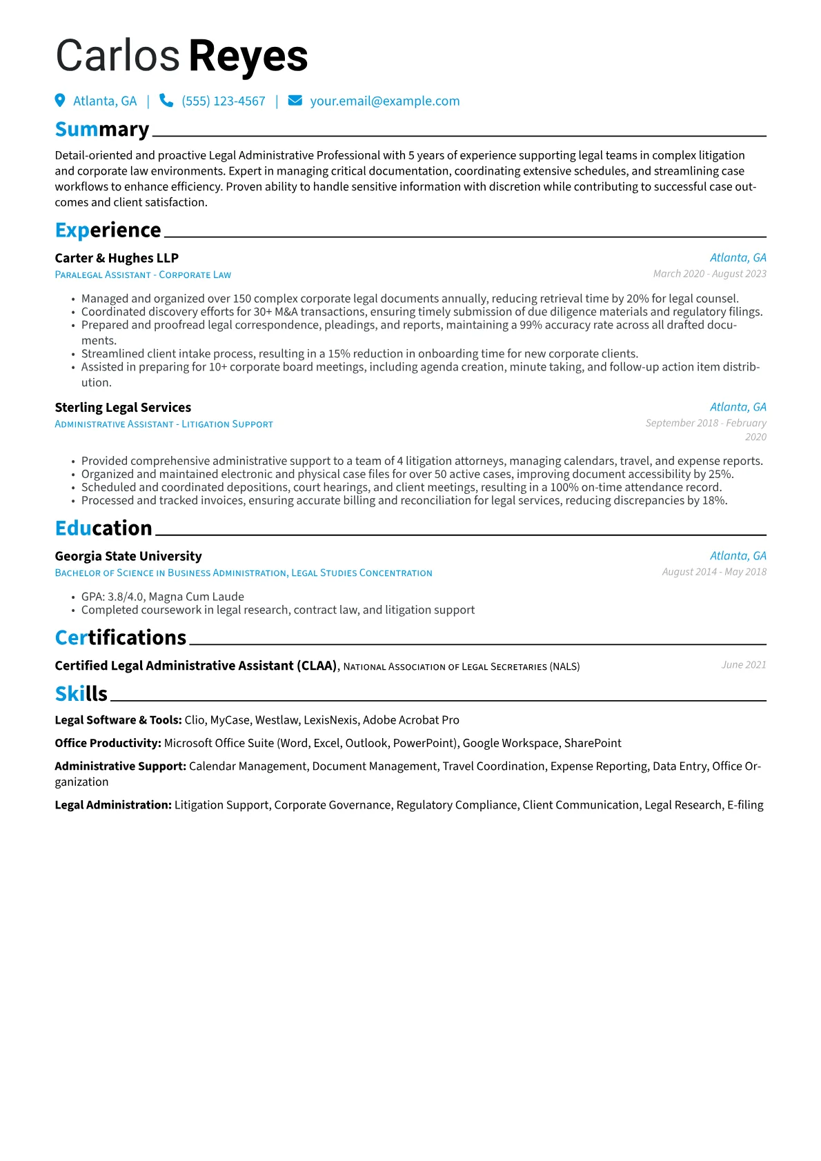 Legal Administrative version - Page 1