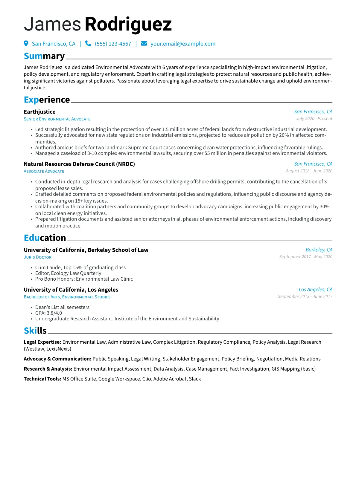 Environmental Law Advocate version - Page 1