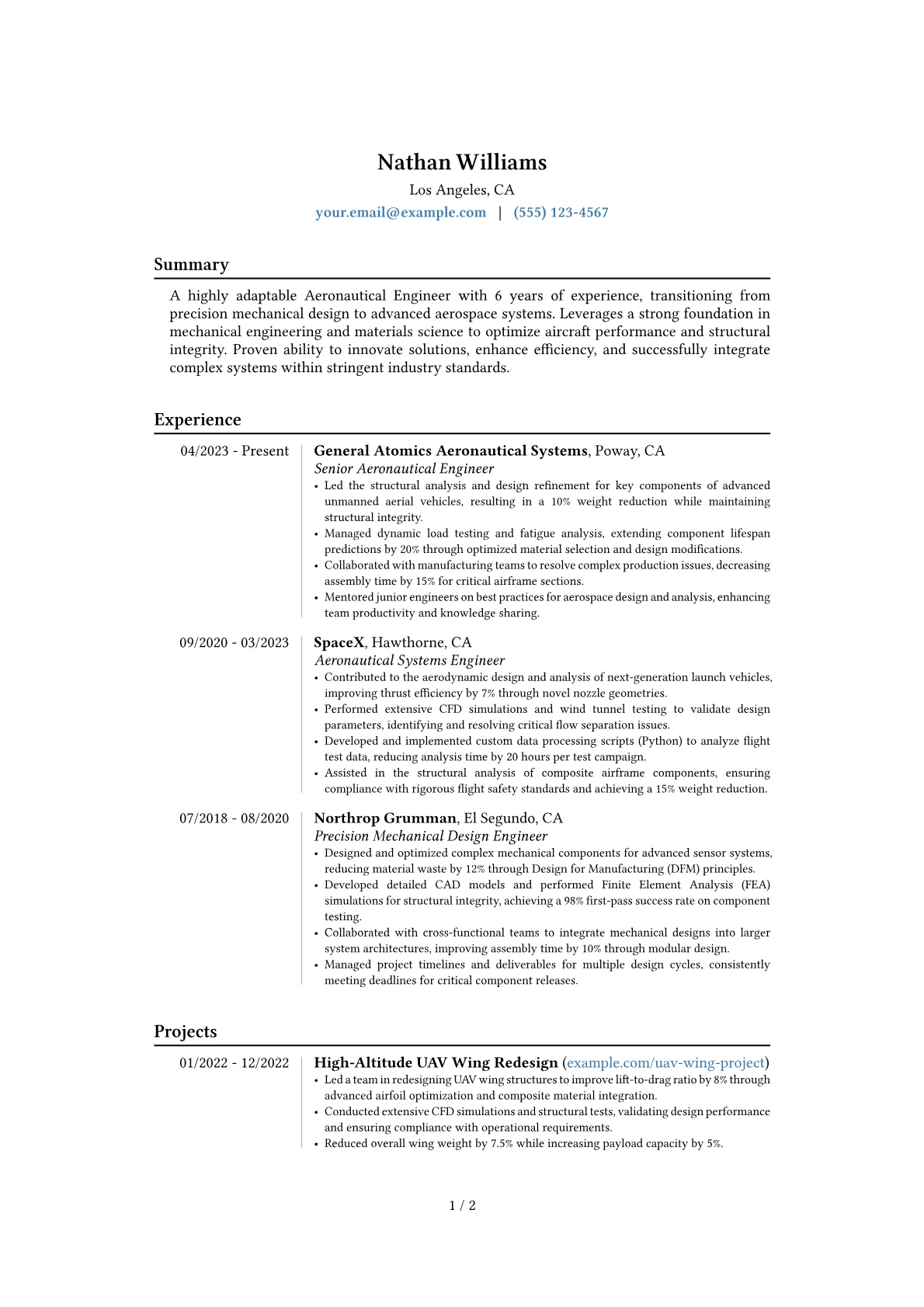 Career changer version - Page 1