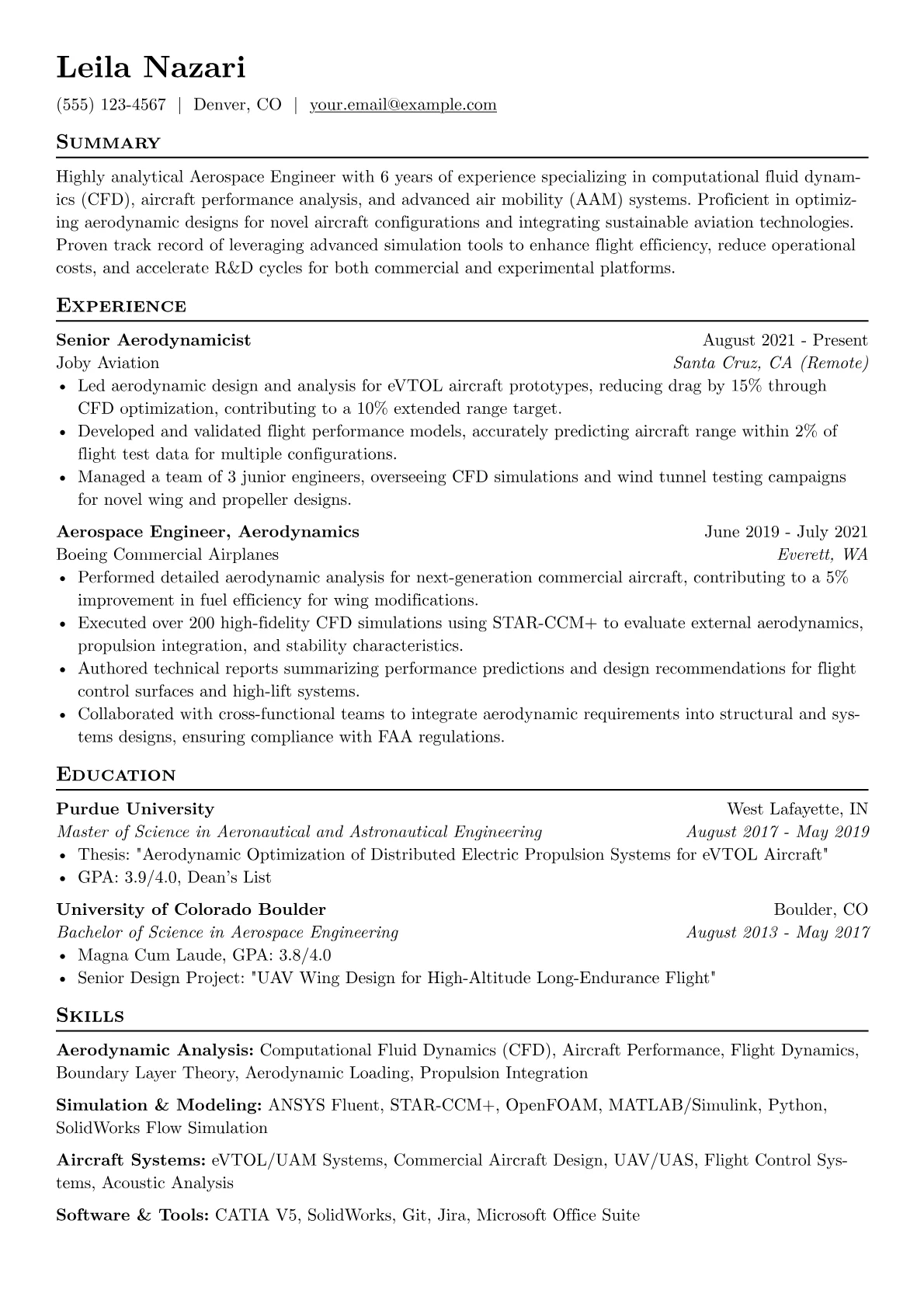 Aerospace Engineer version - Page 1