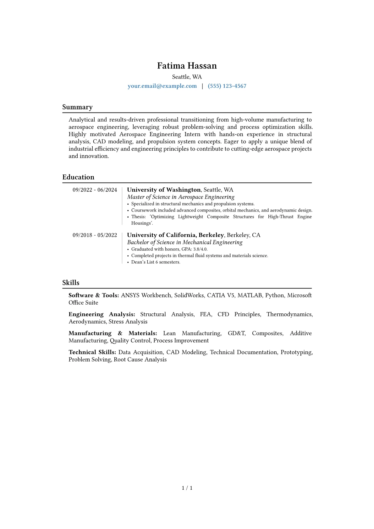 Career changer version - Page 1