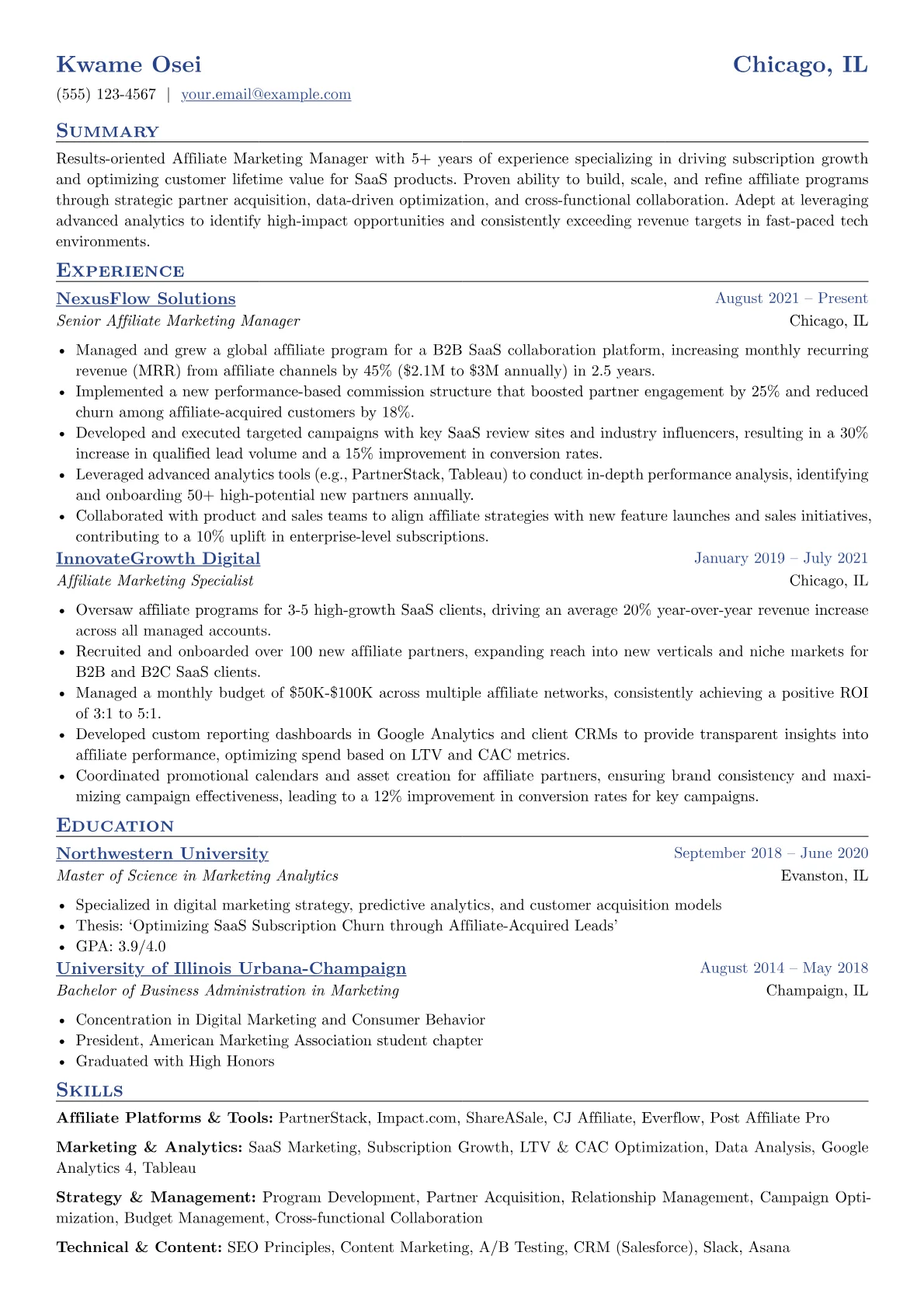 SaaS Subscription Focus version - Page 1