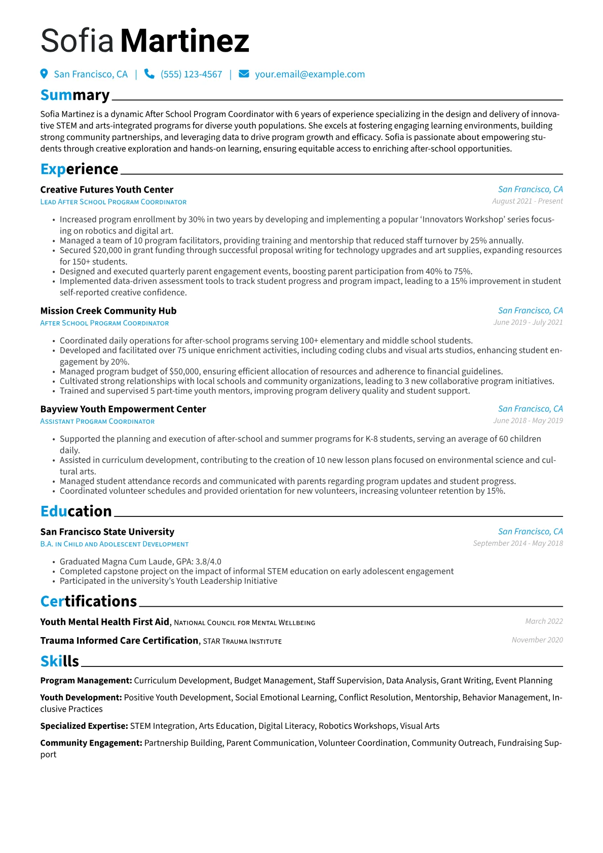After School Program version - Page 1