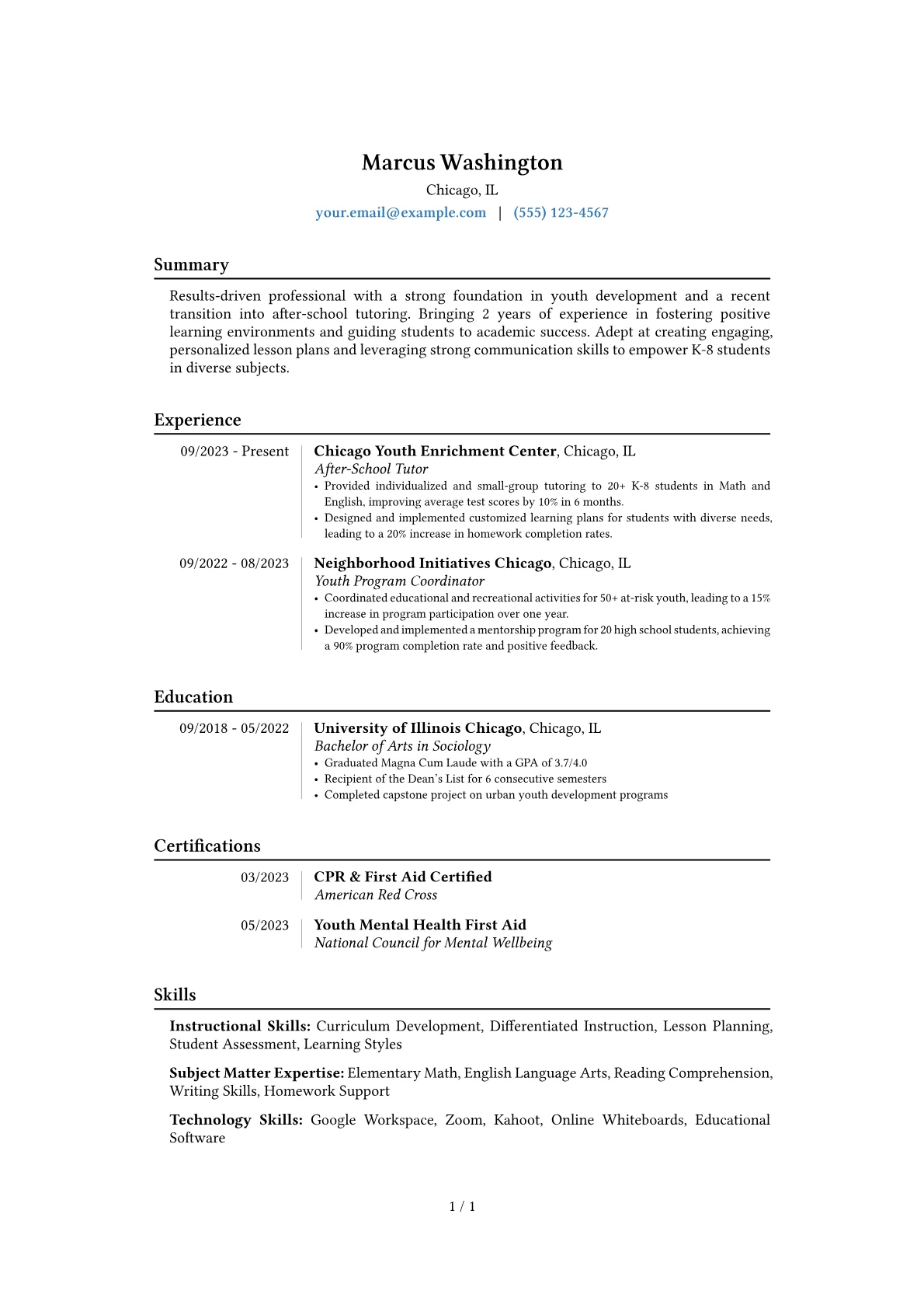Career changer version - Page 1