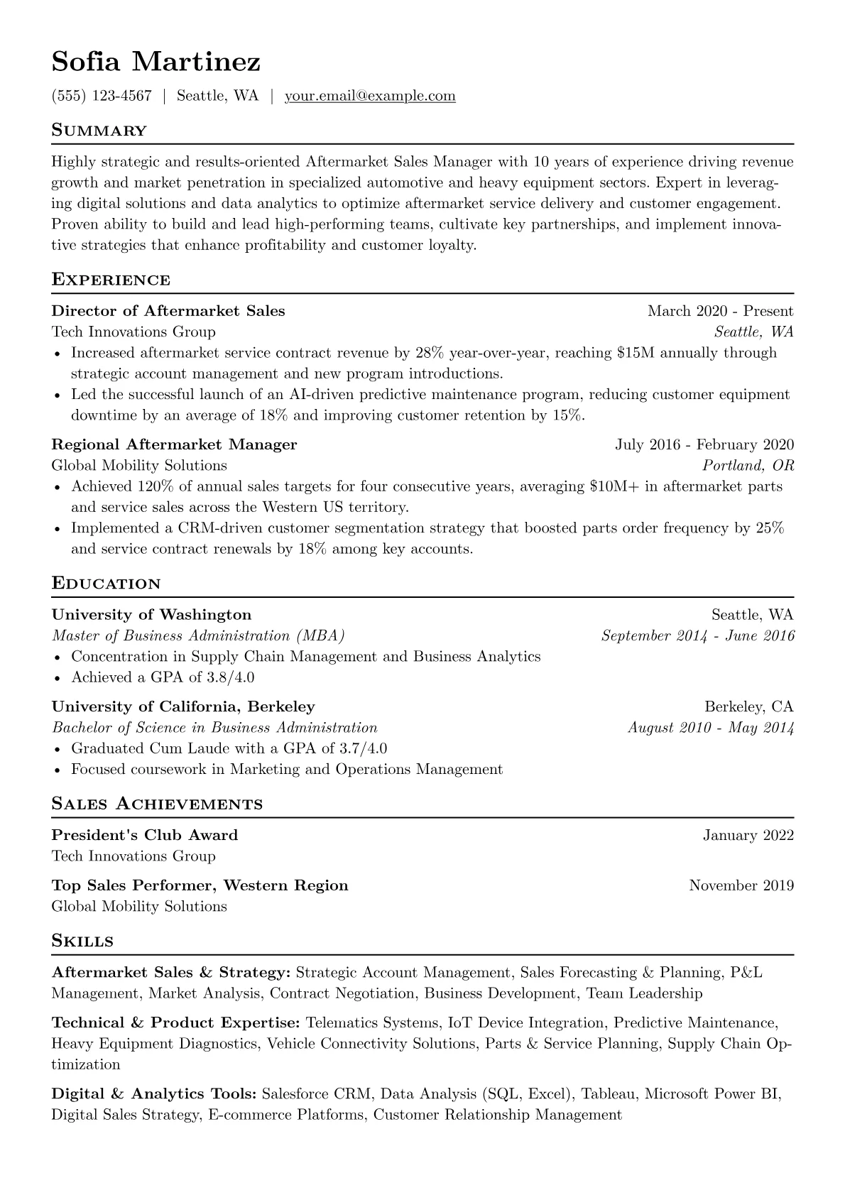 Aftermarket Sales version - Page 1