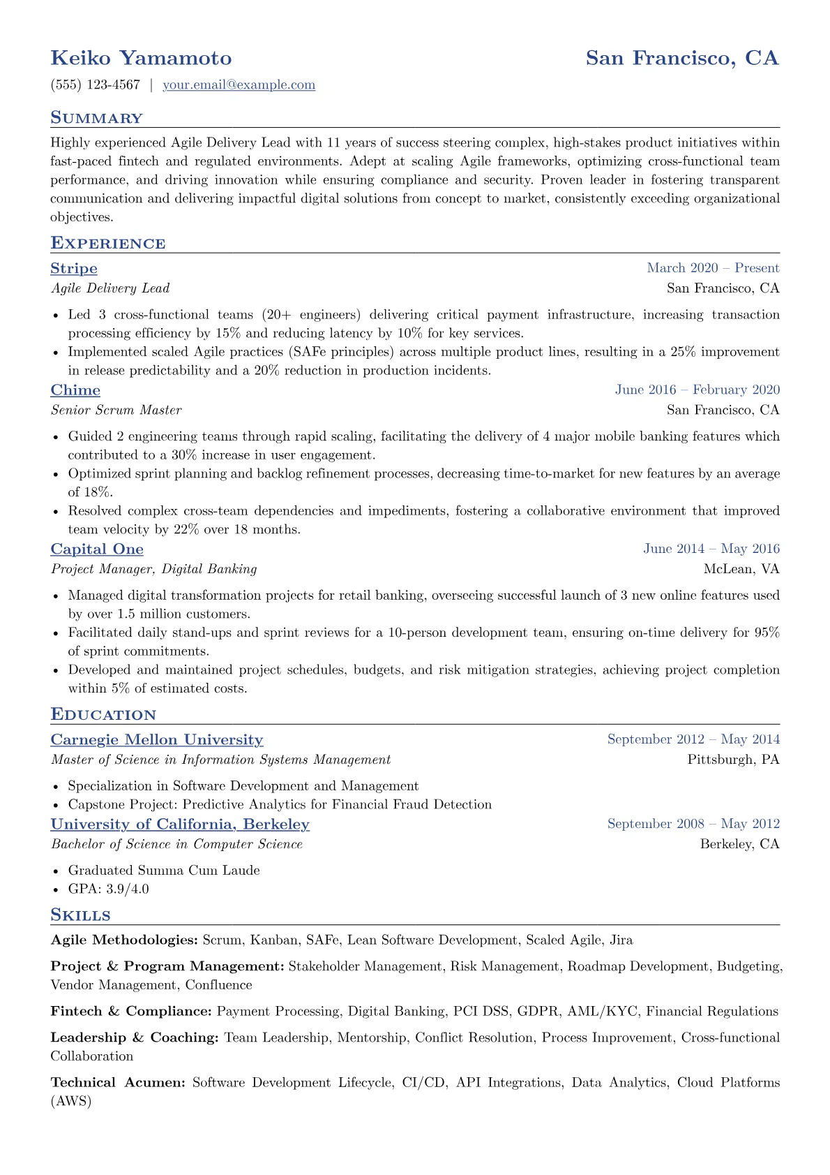 Agile Delivery Lead version - Page 1
