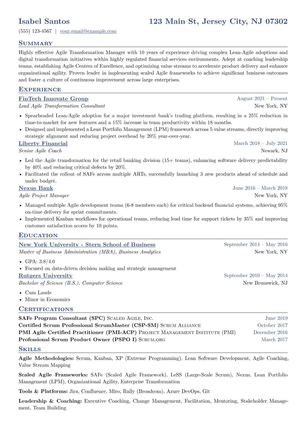 Financial Services version - Page 1