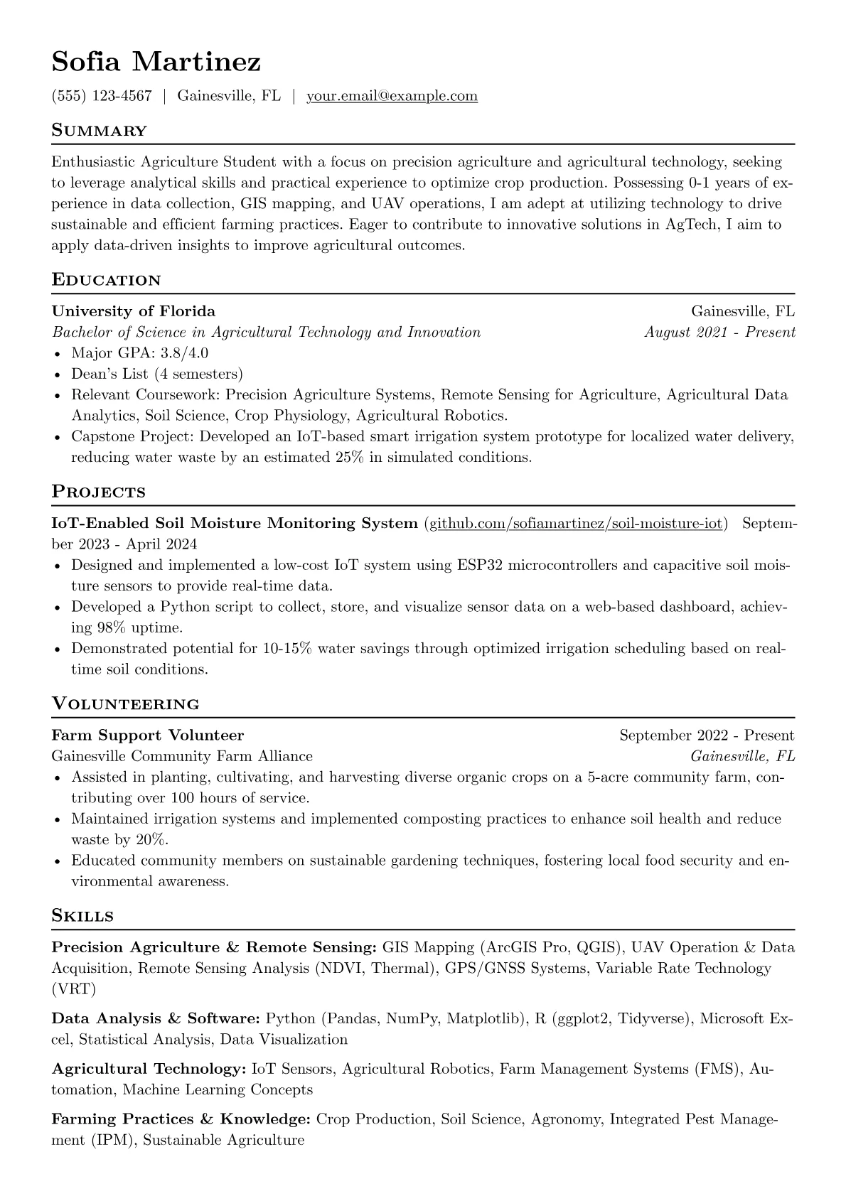 Agriculture Student version - Page 1