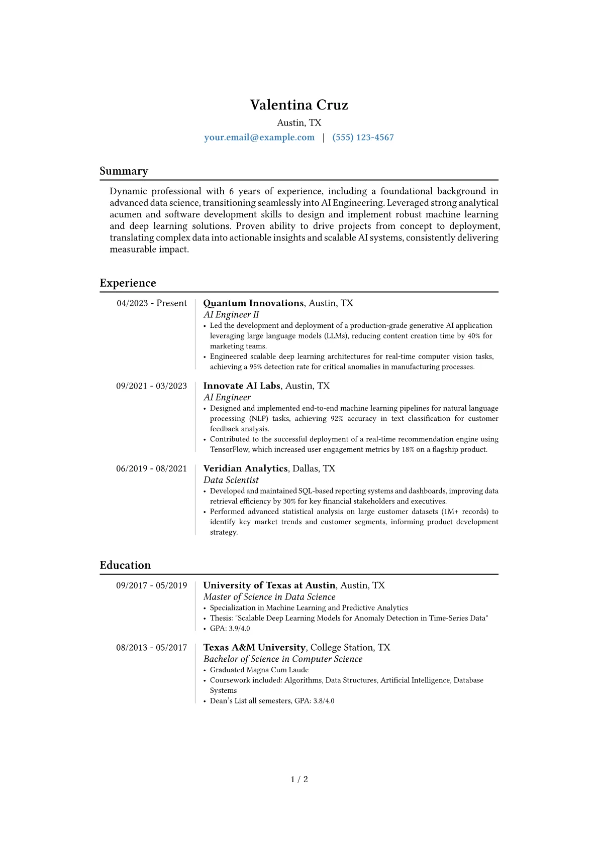 Career changer version - Page 1