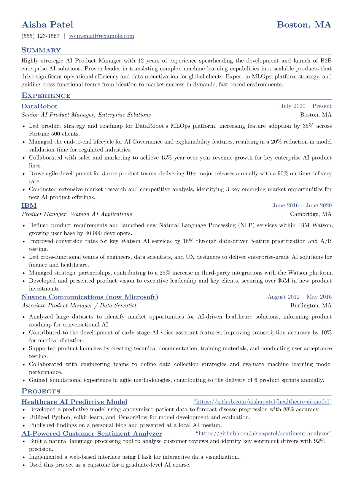 Enterprise AI Product version - Page 1