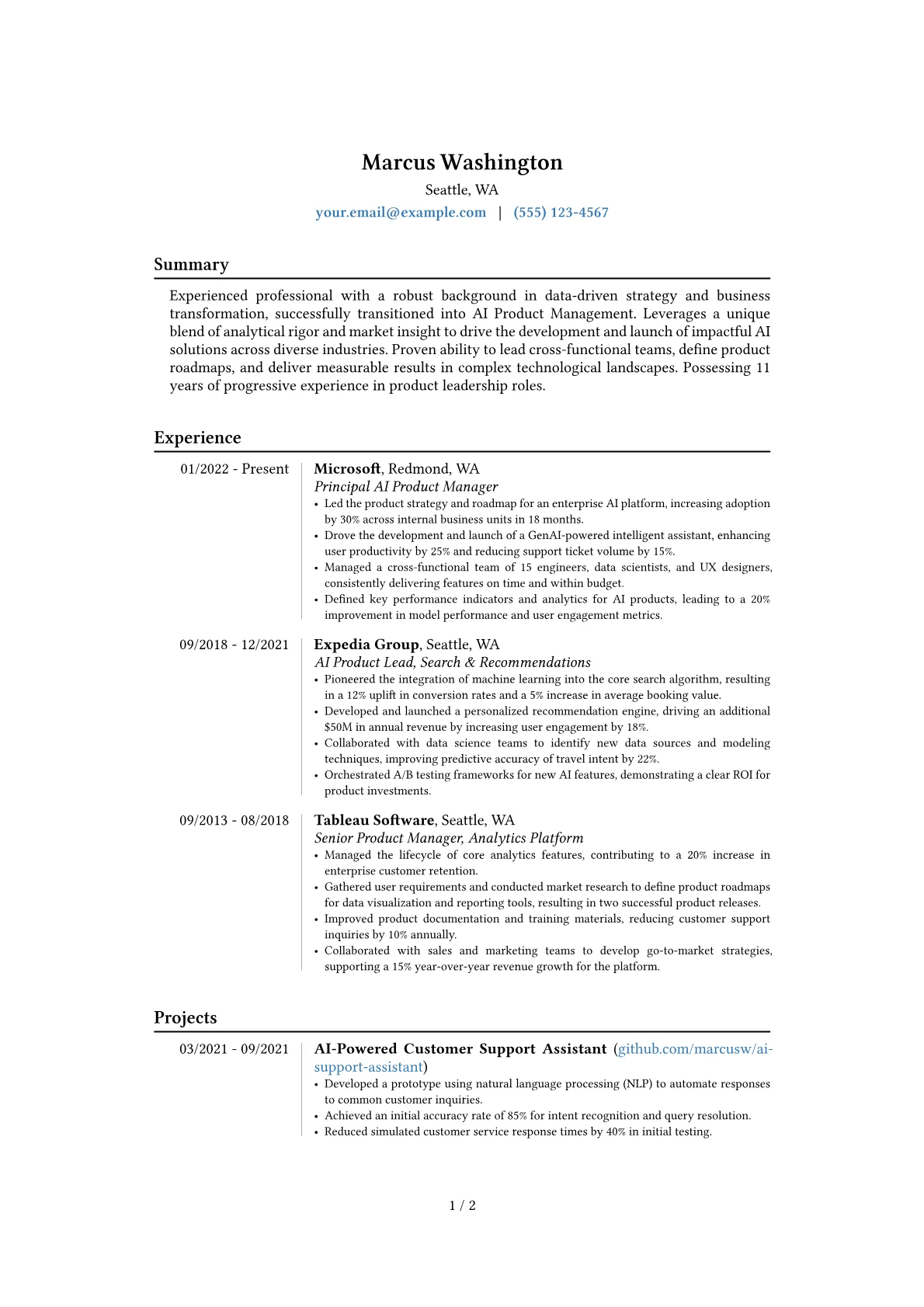 Career changer version - Page 1