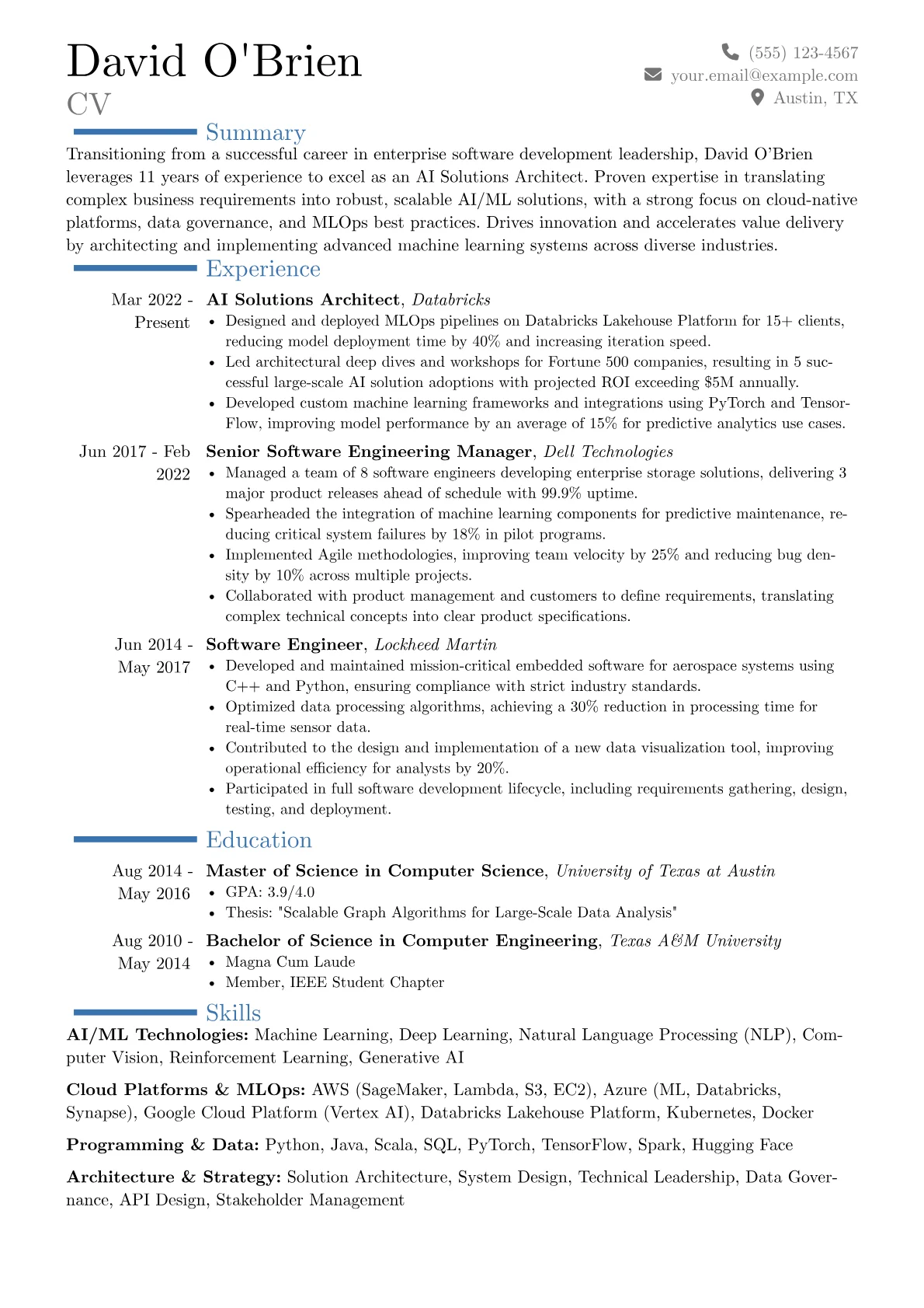 Career changer version - Page 1