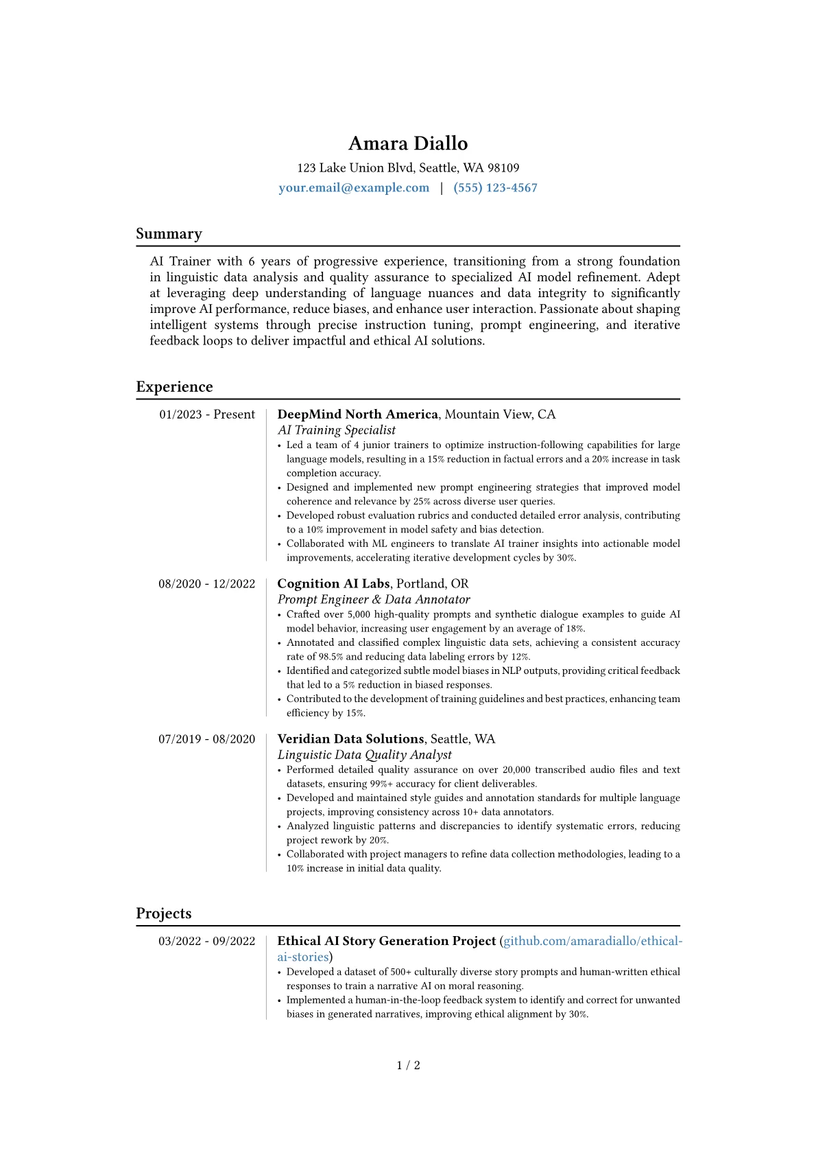 Career changer version - Page 1