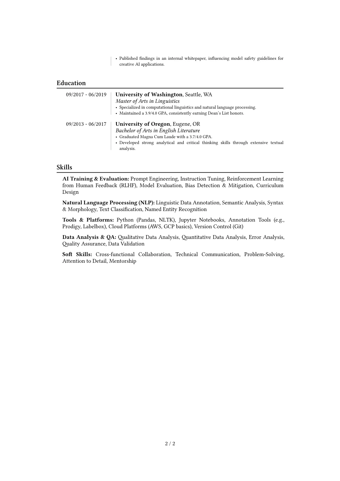 Career changer version - Page 2
