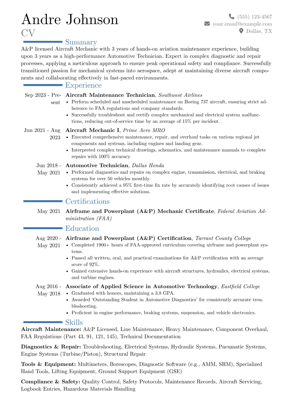 Career changer version - Page 1
