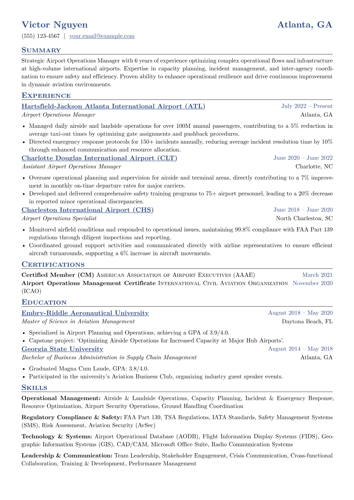 Airport Operations version - Page 1