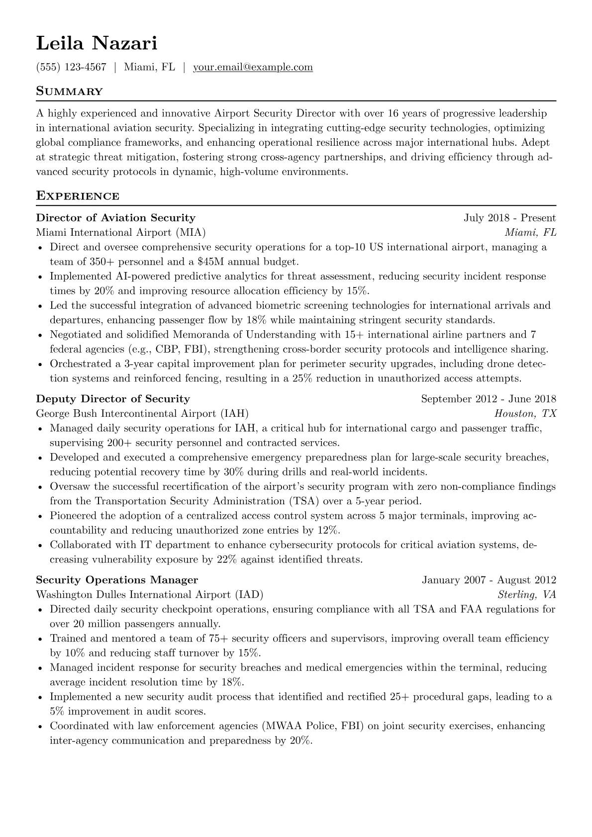 Aviation Security version - Page 1