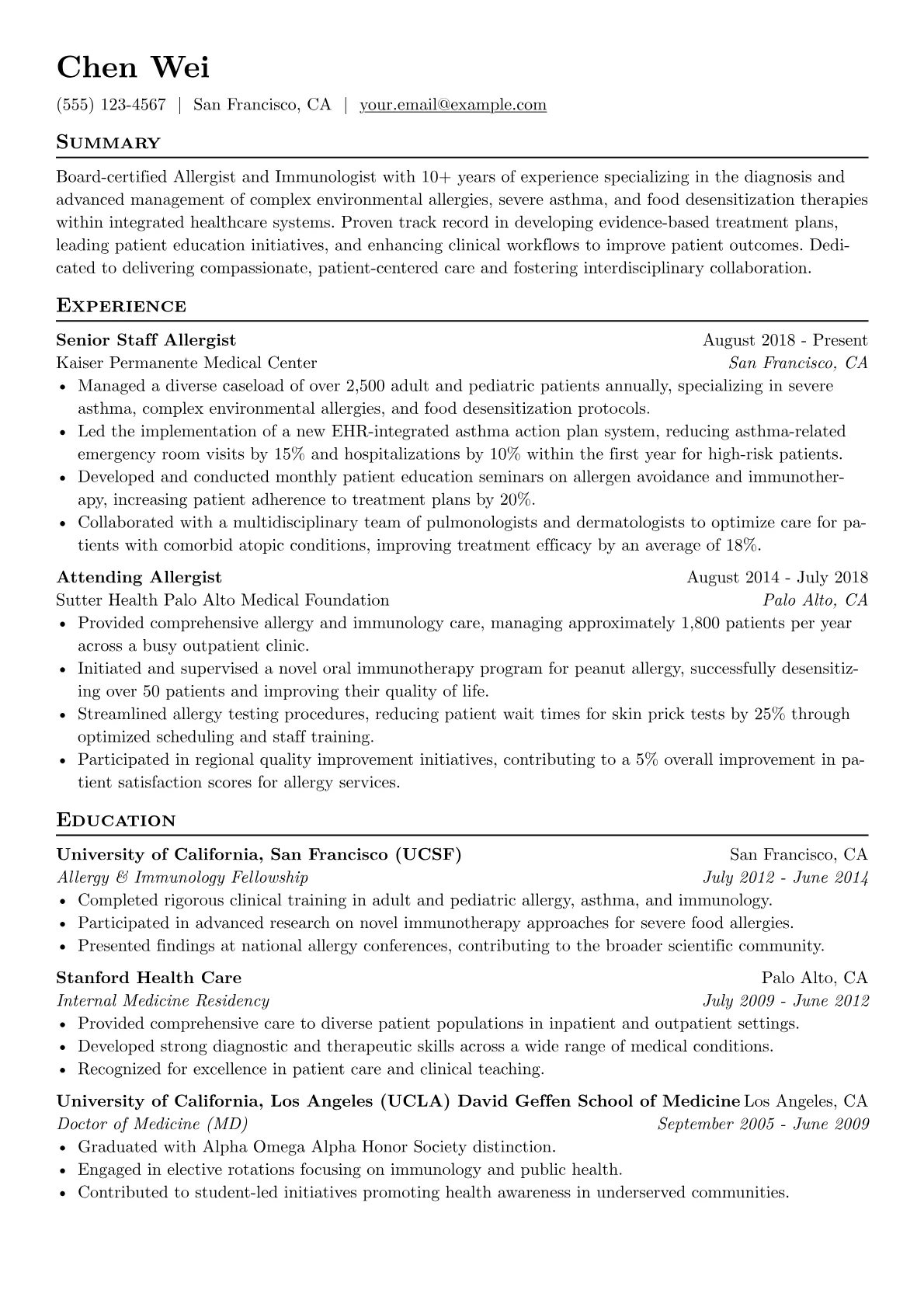 Senior Allergist version - Page 1